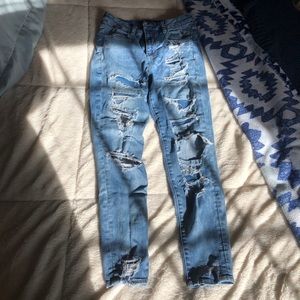 American Eagle super high rise curvy jegging